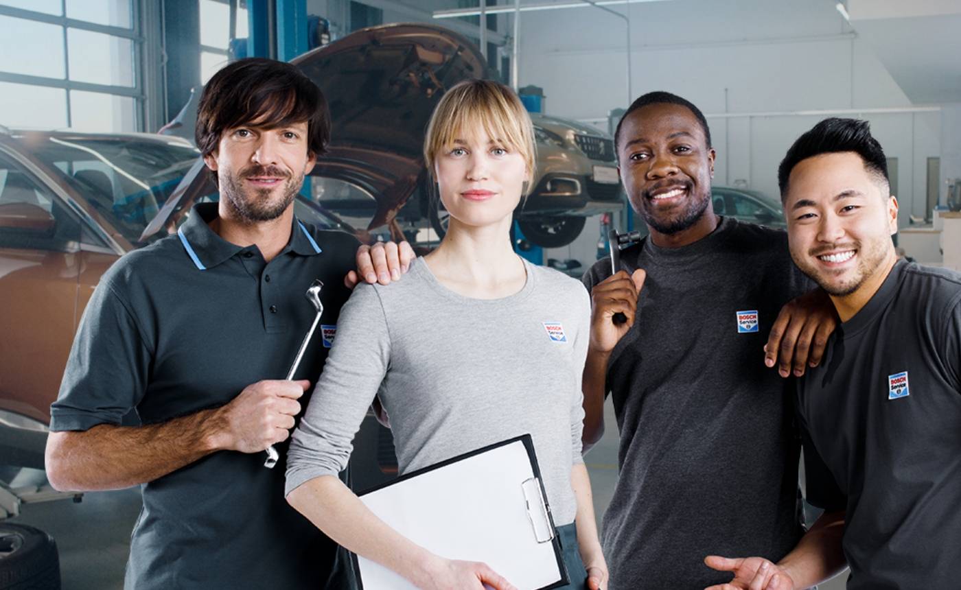 Personal på Bosch Car Service verkstad